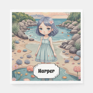 Beachcomber's Bliss Personalized Napkins