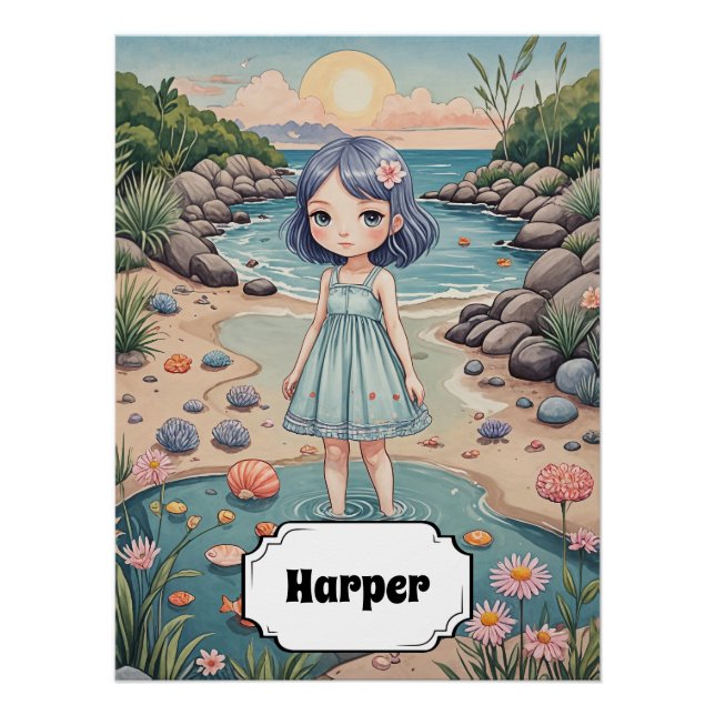 Beachcomber's Bliss Personalized Poster (Front)