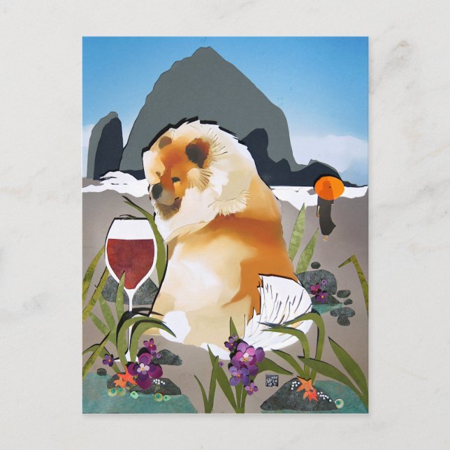 BEACHCOMBING IN STYLE Postcard (Front)