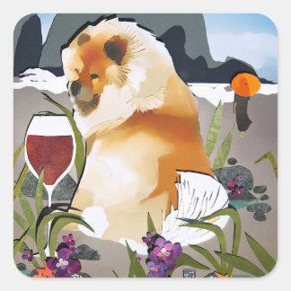 BEACHCOMBING IN STYLE Sticker
