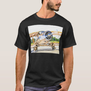 Beachcraft Staggerwing Vintage aircraft T-Shirt