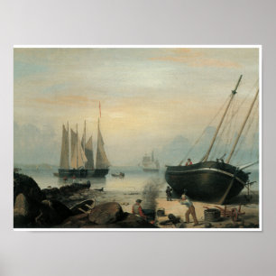 Beached for Repairs, Duncan's Point, Gloucester Poster