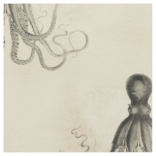 Beached Octopus Fabric