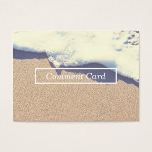 beached wave comment card