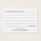 beached wave comment card (Back)