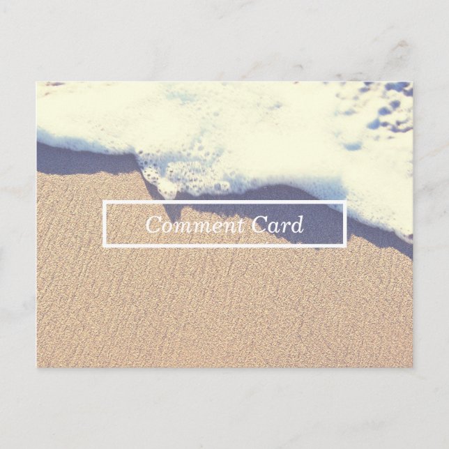 beached wave comment card (Front)