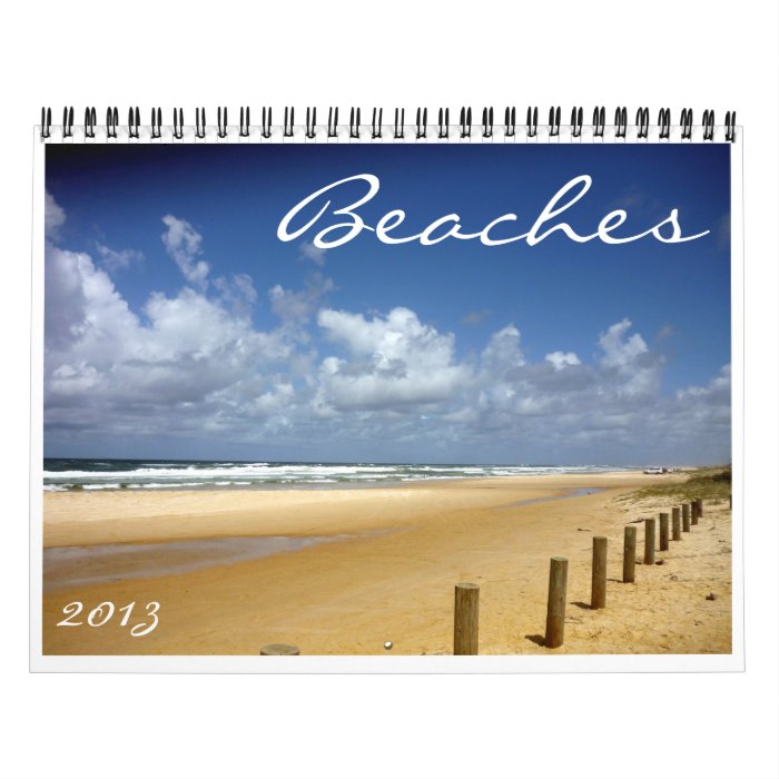 beaches 2013 calendar