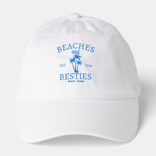 Beaches and Besties Men's Basic T-Shirt Hat