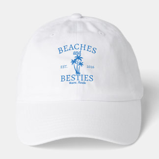 Beaches and Besties Men's Basic T-Shirt Hat
