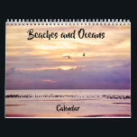 Beaches and Oceans Photography Calendar<br><div class="desc">This pretty calendar features my original photographs of beaches and oceans, mostly in South Texas and the California Coast. The images give a peaceful feeling and serenity of nature. These calendars are high quality and vibrant. You may choose other sizes and other options if desired. These make a great gift...</div>