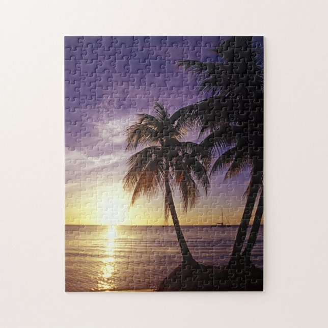 Beaches at Negril, Jamaica Jigsaw Puzzle (Vertical)