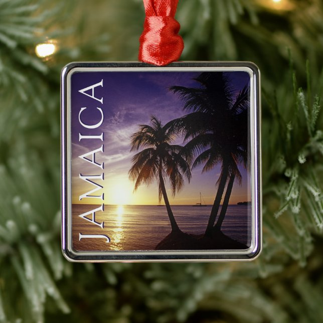 Beaches at Negril Jamaica Metal Ornament (Tree)