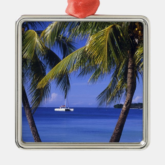 Beaches at Negril, Jamaica Metal Ornament (Front)