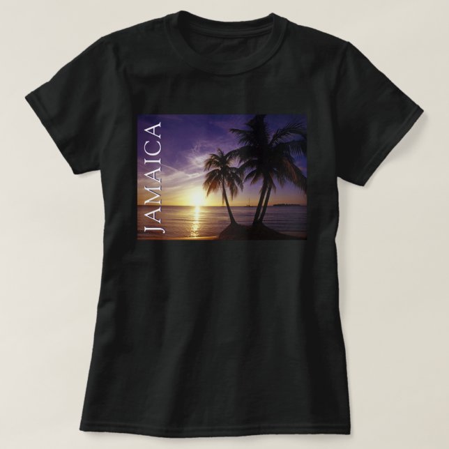 Beaches at Negril Jamaica T-Shirt (Design Front)
