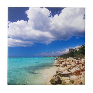 Beaches, Barahona, Dominican Republic Ceramic Tile