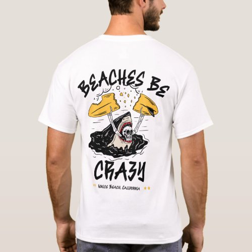Beaches Be Crazy Shark by Salty AF T_Shirt