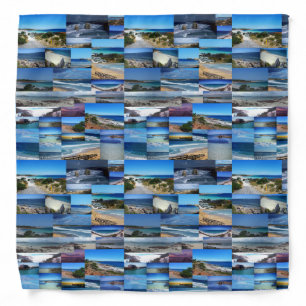 Beaches In A Photo Collage,    Bandana