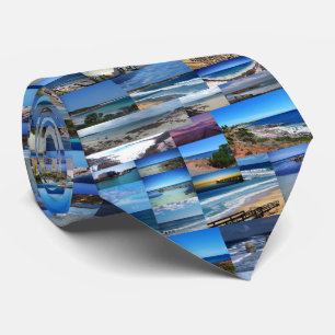 Beaches In Australia Photo Collage, Neck Tie