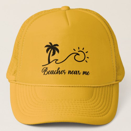 Beaches near me trucker hat