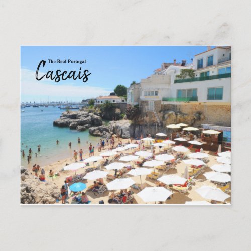 Beaches of Cascais Portugal Postcard