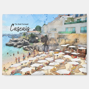 Beaches of Cascais, Portugal Postcard Magnet