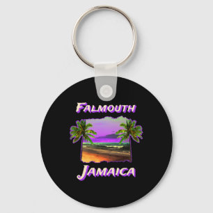 Beaches Of Falmouth Jamaica Keychain