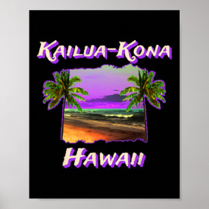Beaches Of Kailua-kona Hawaii 1 Poster