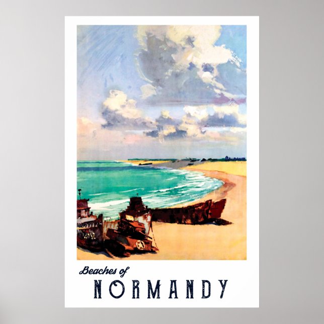 Beaches of Normandy, France Poster (Front)