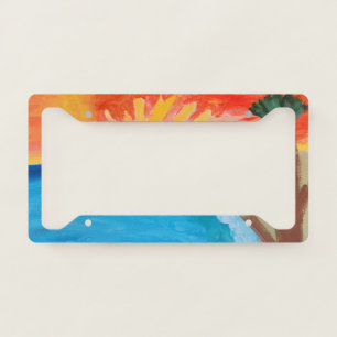 Beaches of Paradise  License Plate Frame