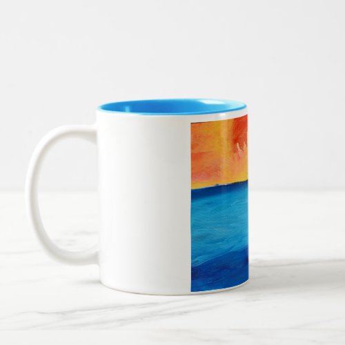 Beaches of Paradise Two_Tone Coffee Mug