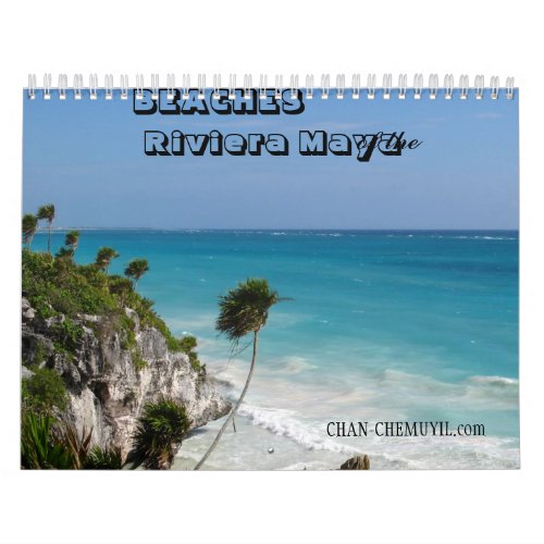 Beaches of the Riviera Maya Calendar