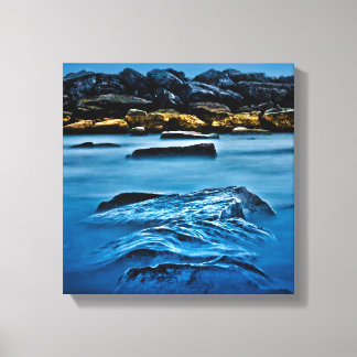 Beaches Park Breakwall 4 Canvas Print