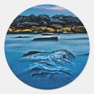 Beaches Park Breakwall 4 Classic Round Sticker