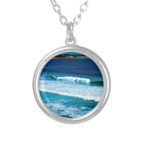 Beaches That Make You Go Wow   Silver Plated Necklace