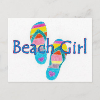 beachgirl postcard