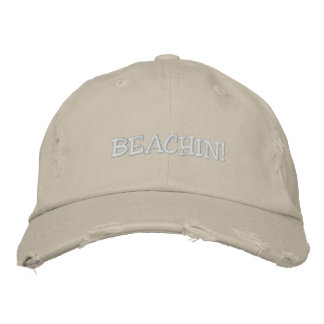 Beachin! Embroidered Baseball Hat