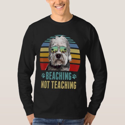 Beaching Not Teaching Dandie Dinmont Terrier Dog S T_Shirt