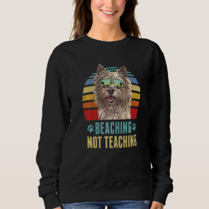 Beaching Not Teaching Norwich Terrier Dog Summer Sweatshirt