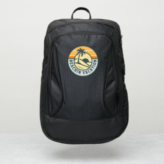 Beaching vacation logo on bagpack port authority® backpack