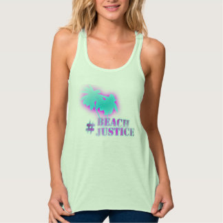 #BEACHJUSTICE Retro Ladies Tank Top