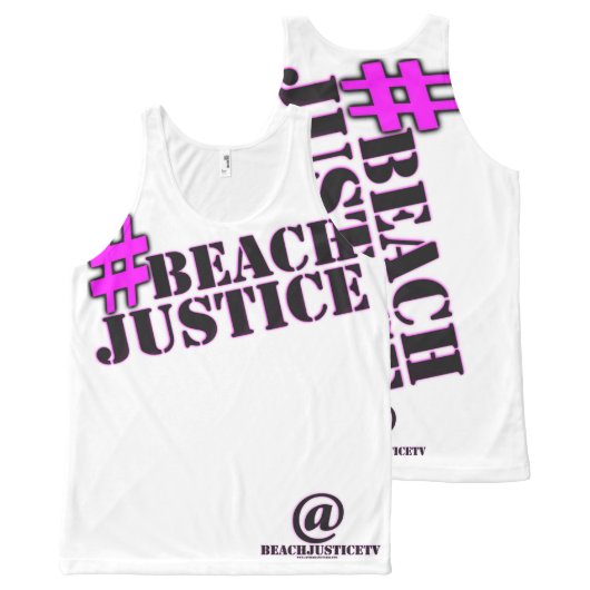 #BEACHJUSTICE Total Mark Tank (Front and Back)