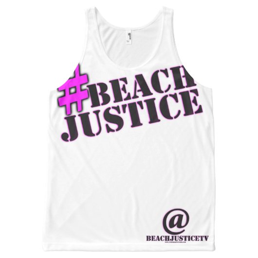 #BEACHJUSTICE Total Mark Tank (Front)