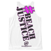 #BEACHJUSTICE Total Mark Tank (Back)