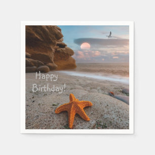 Beachlife Birthday Paper Napkins