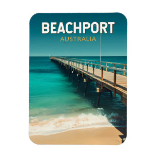 Beachport Australia Travel Art Vintage Magnet