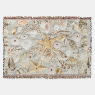 BeachShells Throw Blanket