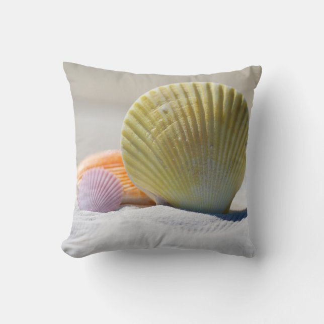 Beachside Blessings Throw Pillow (Front)