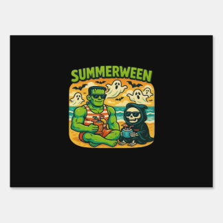 Beachside Boogeymen - Retro Summerween Vibes Class Sign