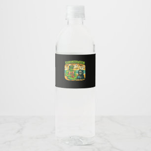 Beachside Boogeymen - Retro Summerween Vibes Class Water Bottle Label
