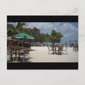 Beachside Cabana Postcard